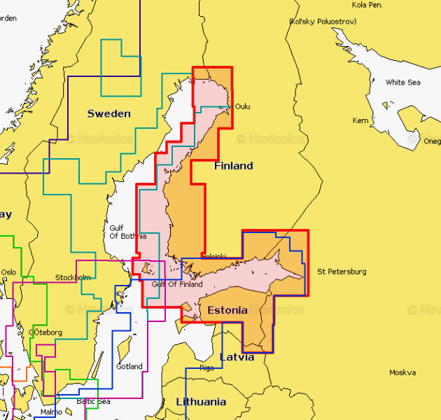 Navionics Platinum 14P+ Søkort over Finland SD/Mikro SD