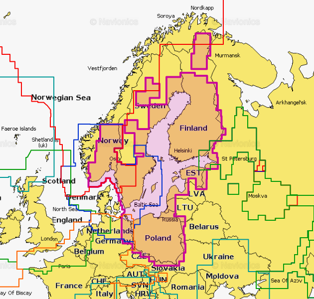 Navionics Plus 44XG - Østersøen (SD/MSD)