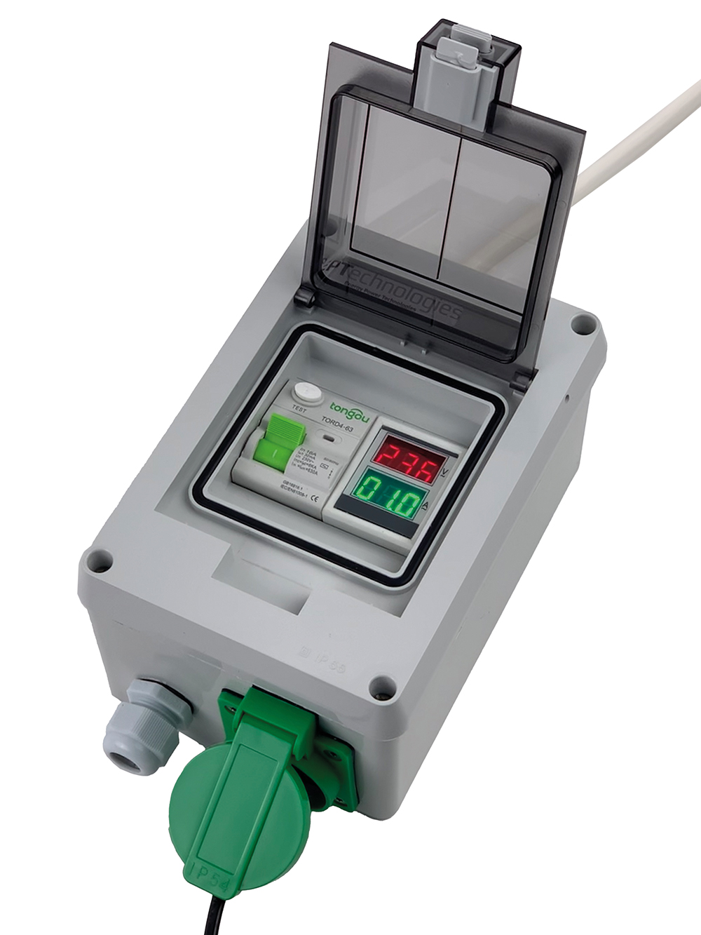 Landstrømscentral M. Voltmeter Og Amperemeter