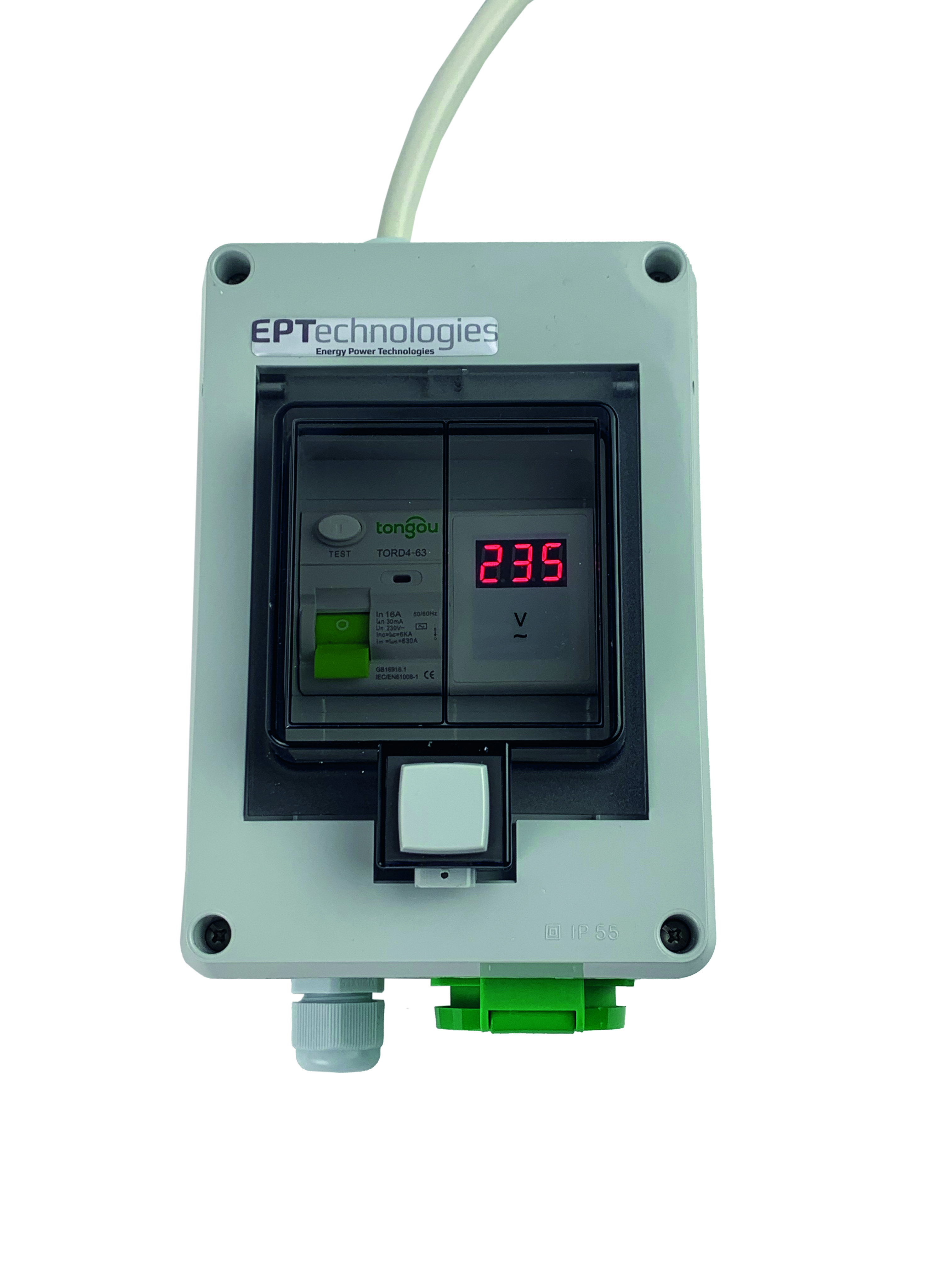 Landstrømscentral M. Voltmeter