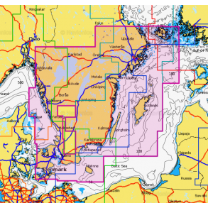 Navionics Platinum 17P+ Skort over Sverige - syd