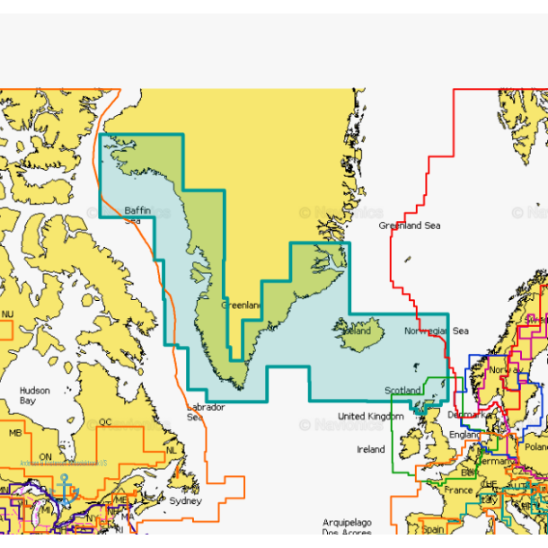 Navionics Update 20XG - Grnland og Island (SD/MSD)