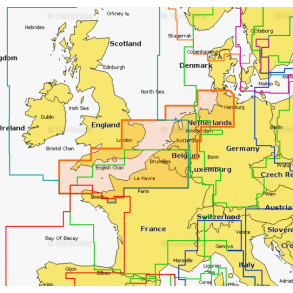 Navionics Platinum 25P+ Skort over Sydengland til Hamborg