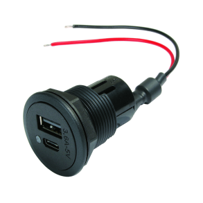 USB Dobbelt Opladningsstik (USB C/A)