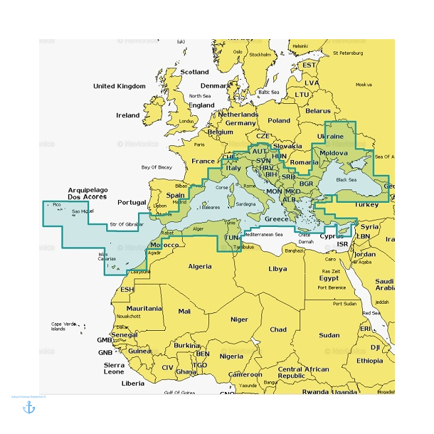 Navionics Plus 43XG - Middelhavet (SD/MSD)