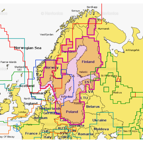 Navionics Update 44XG - stersen (SD/MSD)
