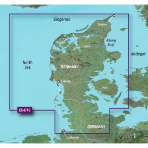 BlueChart G3 Vision Small VEU 474S - lborg til Ejderen; Jylland & Fyn