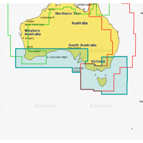 Navionics Platinum 61P+ Skort over Australien syd