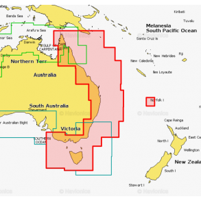 Navionics Platinum 62P+ Skort over Australien - st & nord