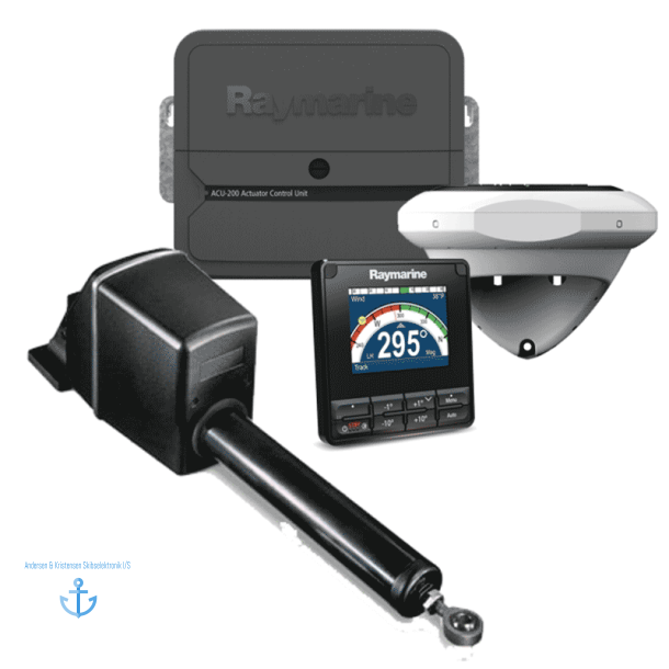 Evolution autopilot med p70S display, ACU-200 og type 1 liner drev.