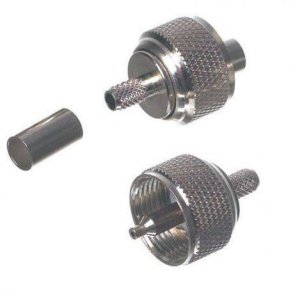 VHF-antenne stik Til Crimp (PL-259) 