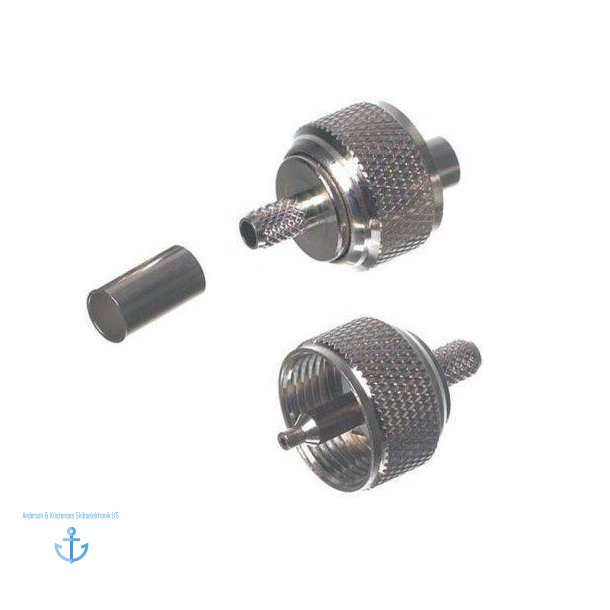 VHF-antenne stik Til Crimp (PL-259) 