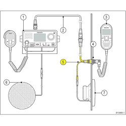 Adapterkabel Mellem Radio og Hndst/Hjtaler