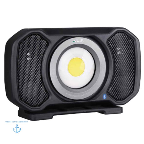 Genopladelig LED Arbejdslampe Med Bluetooth Hjttaler