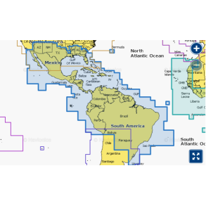 Navionics Plus 3XG - Caribien og Syd Amerika (SD/MSD)