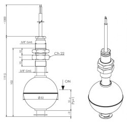 Kugleflyder i rustfri stl 