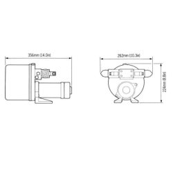 3 til 4,5 L Constant Running Pumpe 24V