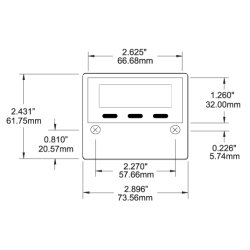 DC Digitalt Voltmeter Med Alarm