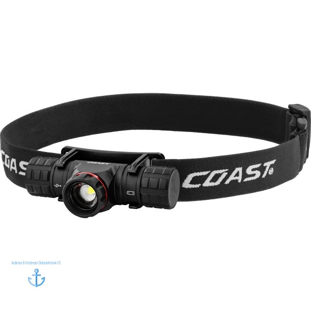 COAST Genopladelig Pandelampe (1000 Lumen)