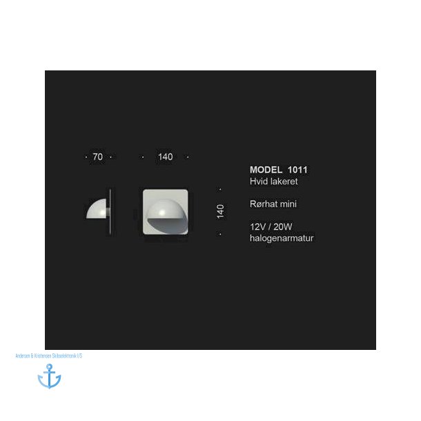 "Rrhat Mini" Halogen lampe, hvidlakeret (1 Stk. Tilbage)