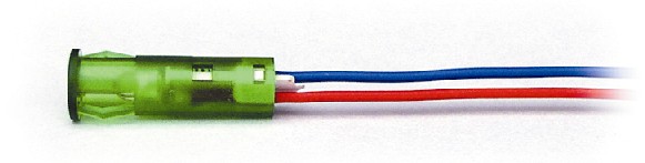 LED 5mm, grøn - rød - gul Grøn