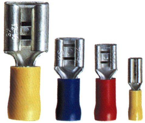 Isoleret fladstik hun 6,3 mm Rød 0,5-1mm (591630510)