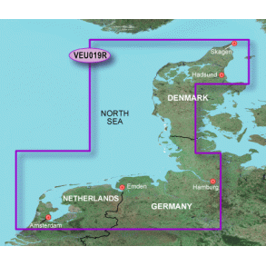 BlueChart G3 Vision Regular VEU 019R - lborg Bugt til Amsterdam