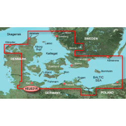 BlueChart G3 Vision Regular VEU 021R - Limfjorden, Danmark st og Sverige syd &amp; st