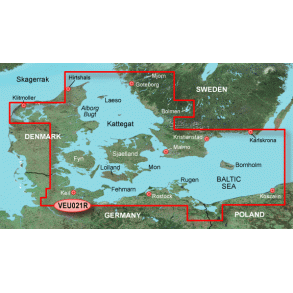 BlueChart G3 Vision Regular VEU 021R - Limfjorden, Danmark st og Sverige syd & st