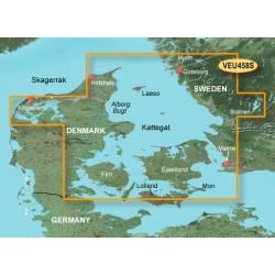 BlueChart G3 Vision Small VEU 458S - Kattegat; Gteborg til Fyn