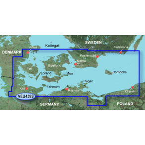 BlueChart G3 Vision Small VEU 459S - rhus, Kiel og Koszalin, indre danske farvande & stersen