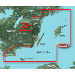 BlueChart G3 Vision Small VEU 468S - Sverige syd: Sodertalje til Trelleborg