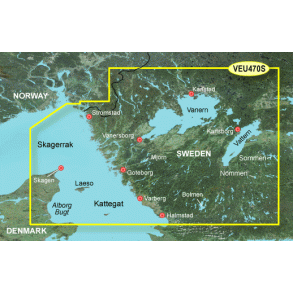 BlueChart G3 Vision Small VEU 470S - Strmstad til Halmstad; Skagerrak & Kattegat