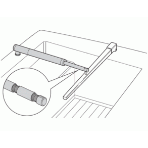 Raymarine Forlnger til trykstang Lngde 127mmD007