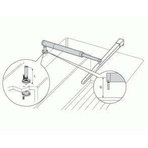 Raymarine Piedestal Hjde 38mm D026