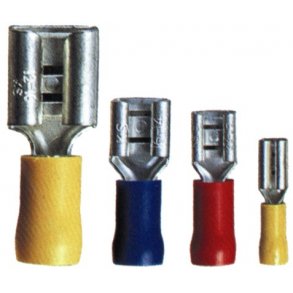 Isoleret fladstik hun 6,3 mm