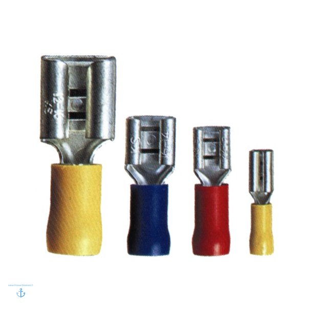 Isoleret fladstik hun 6,3 mm
