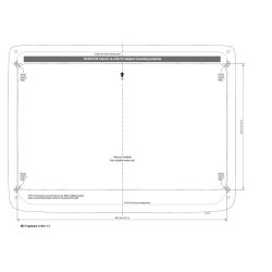 Raymarine c12x og e12x "Easy Fit" Adapter Monteringskit - til C120 / E120-udsk&aelig;ring