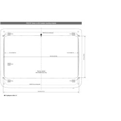 Raymarine c9x og e9x "Easy Fit" Adapter Monteringskit - til C80 / E80-udsk&aelig;ring