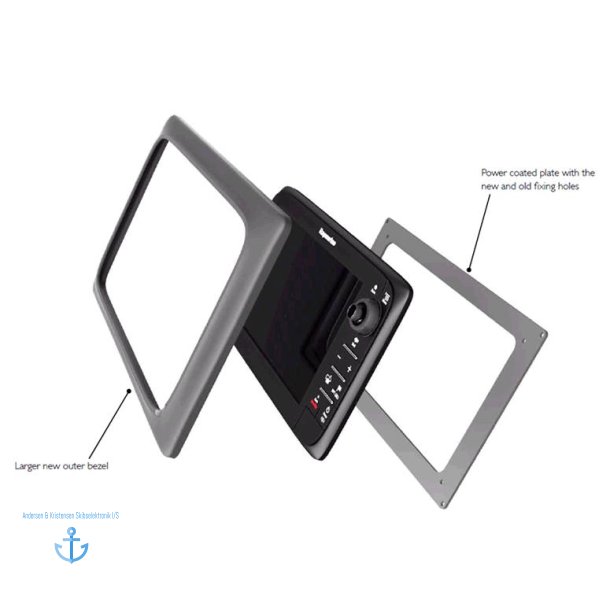 Raymarine c12x og e12x "Easy Fit" Adapter Monteringskit - til C120W / E120W-udsk&aelig;ring