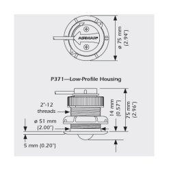 P371 / ST300 "Shorty" Fart og Temperatur Transducer