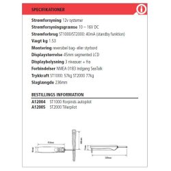 Raymarine ST1000+ Rorpind Pilot.