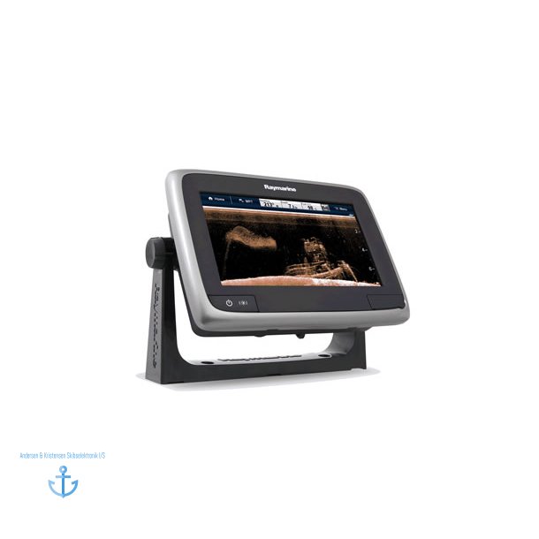 Raymarine a78 Multifunktionsdisplay med indbygget Wi-Fi, DownVision fiske-ekkolod & CPT-100 gennemf&oslash;rt transducer - uden kartografi
