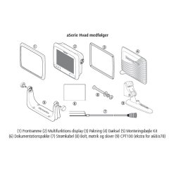 Raymarine a78 Multifunktionsdisplay med indbygget Wi-Fi & DownVision fiske-ekkolod - uden transducer og kartografi (MEGET BEGR&AElig;NSET ANTAL TILBAGE)