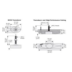 B258 Bronze Gennemf&oslash;rings Dybde og Temperatur Transducer