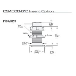CS4500 Ultrasonisk Plastik Fart Transducer