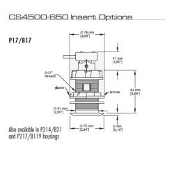 CS4500 Ultrasonisk Plastik Fart Transducer