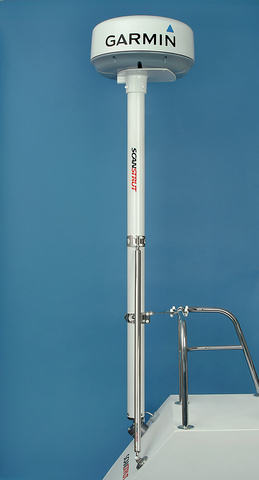 SC102 2,5m Radarmast beslag til Raymarine, Garmin og Navico Radomer