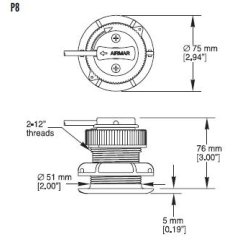 Raymarine Wireless T905 Dybde Transducer