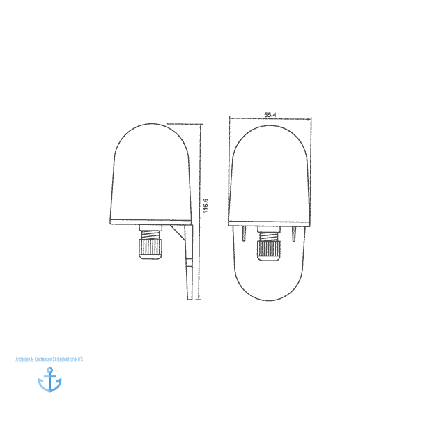 Raymarine Wireless T909 Kompas Transducer